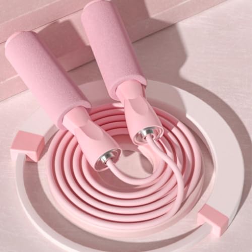 Adjustable Jump Rope for Fitness - Tangle-Free - Pink