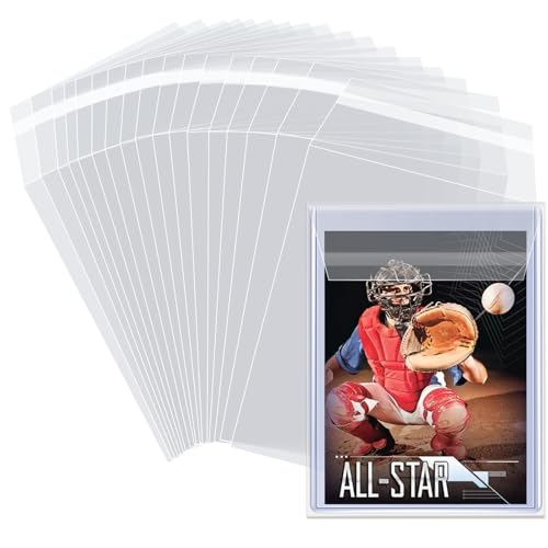 200 Pack Top Loader Card Sleeves - Resealable Protectors