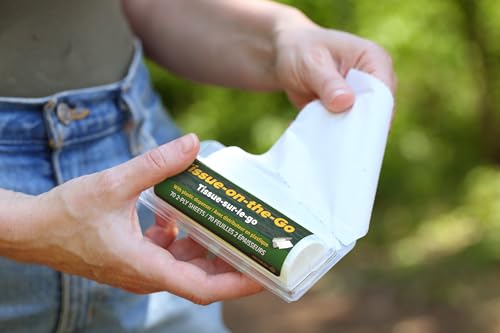 Coghlan's Portable Tissue on the Go Pack with Reusable Dispenser - Camping & Outdoor Travel Essentials