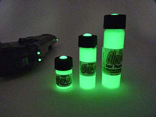 Glow-On Original Gun Night Sights Paint - 2.3 ml, White Day & Green