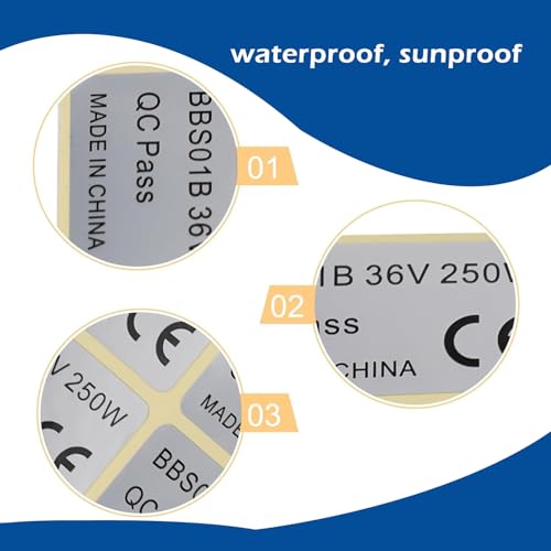 20 Pack Electric Bike Sticker Set for BAFANG BBS01 & BBS02 - 48V 750W