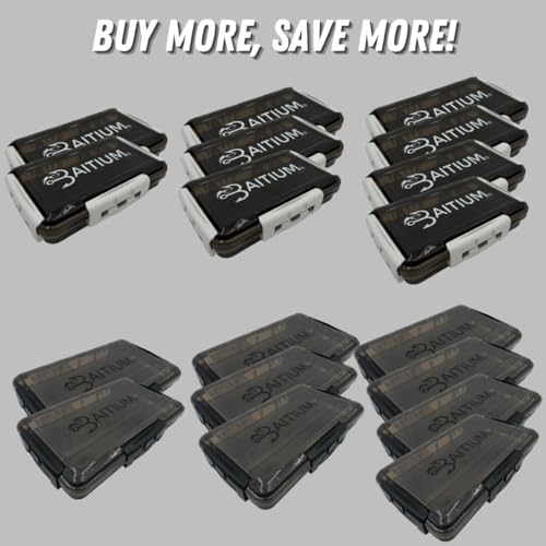 Baitium Waterproof XTRAseal 3600 Tackle Box Organizer with Dividers - Fishing Gear Storage