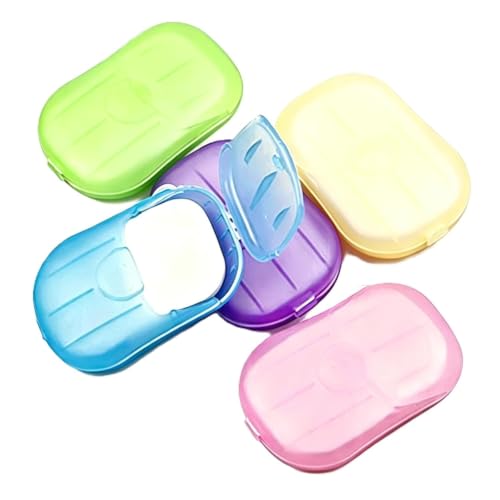 Portable Disposable Soap Sheets - 5 Pack Travel Hand Cleansing Paper