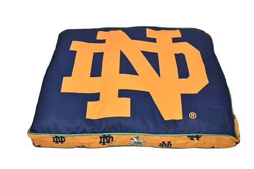 Notre Dame Dog Bed - Soft Microfiber Pillow with Orthopedic Support