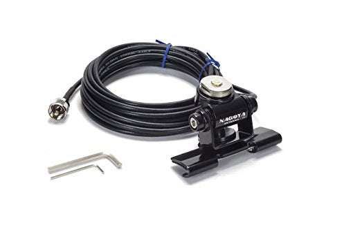 BTECH RB-700N NMO Lip Mount (RB-700N variant) for Antennas — No-Drill, 2-Axis Adjustable with 20 ft RG-58 Cable & PL-259