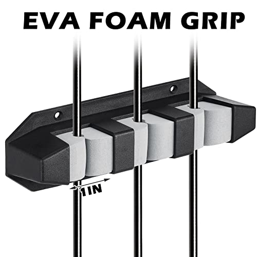 Sratte 4 Pcs Horizontal Rod Holders for Boat Mounts 7.8 Inch Black/Gray