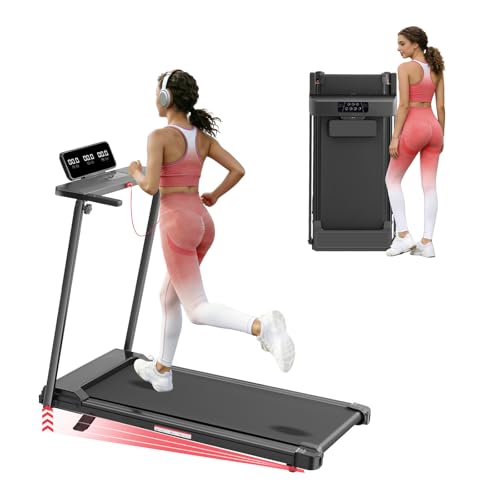 Compact Portable Treadmill with Handle Bar - 3.5HP, Black-1