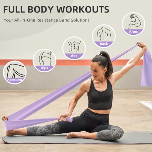 3-Level Resistance Bands Set for Exercise, Yoga, and Rehab