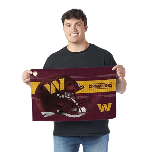 NFL Golf Towel - Absorbent Microfiber Waffle Fabric, 16x25 in