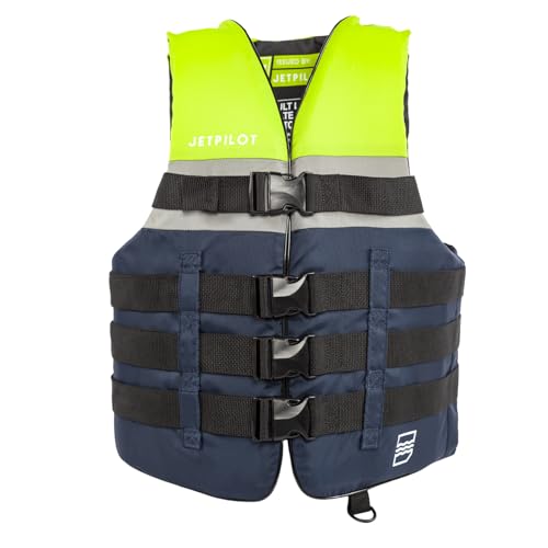 Jetpilot S1 Coast Guard Approved Life Vest PFD - Large-X-Large Neon Nylon