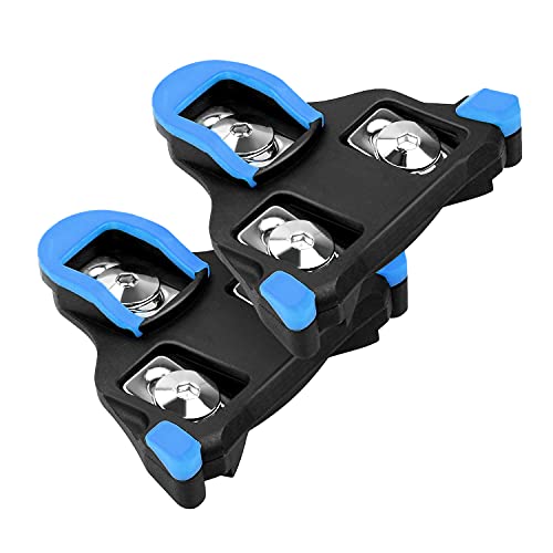 Thinvik SPD-SL 3-Hole Bike Cleats SH11 Blue for Road Shoes Compatible with Shimano Pedals