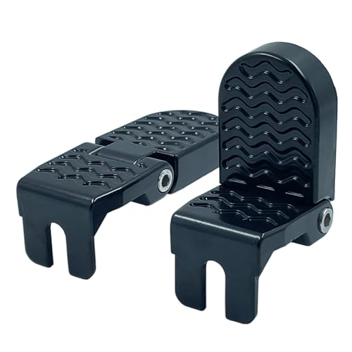 LOOEEL 10mm U‑Slot Folding Bicycle Pedals for Rear Seat Footrest