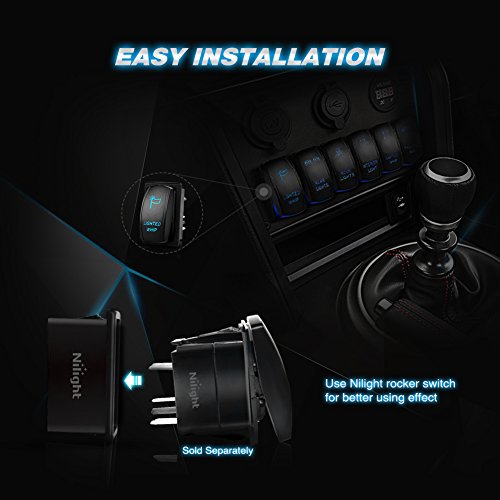 Rocker Switch Holder Panel Kit - 1PCS ABS Plastic Mount