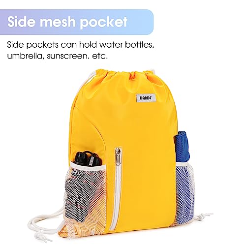 Drawstring Backpack - Gym Sackpack for Sports - Orange