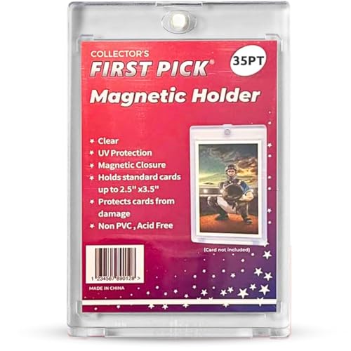 35PT Magnetic Trading Card Holder - UV Protection Hard Plastic Case