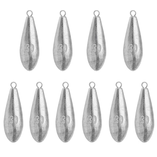 Drop Shot Fishing Weights Sinkers - 1oz, 10 Pack