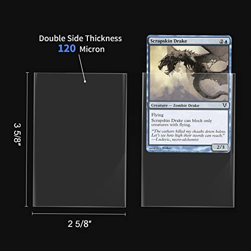 Clear Soft Card Sleeves for Trading Cards - 200 Count Standard Size