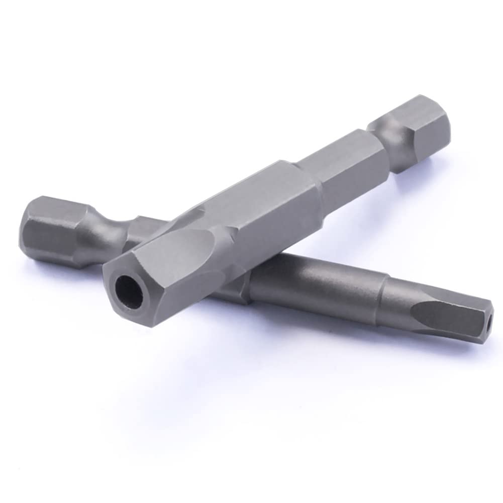 SeonFook 10pcs Magnetic Pentagonal Drive Bit 5 Sided Pentagon Head Screwdriver Bits Set 1/4 Inch Hex Shank 2.15-7.35mm Security Screw Driver Drill Bit Power Tool (2 Inch Length)