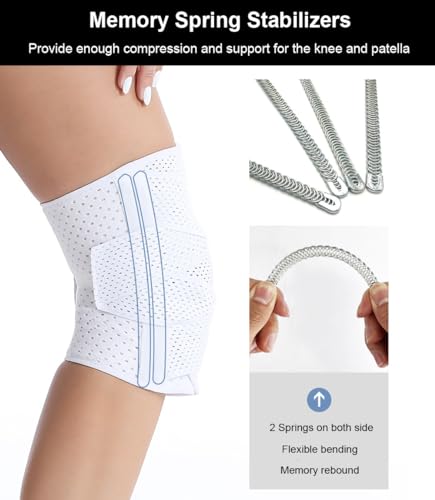 Adjustable Compression Knee Brace for Pain Relief - X-Large Black