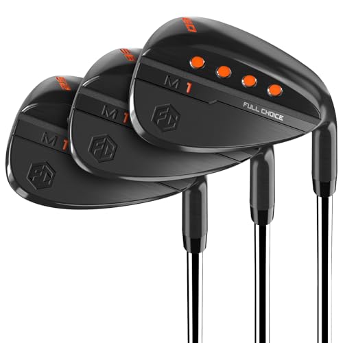 Golf Wedges - CNC Milled Face for Spin Control, Right Hand - Black 52, 56, 60 Degrees