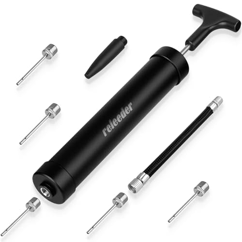 Portable 10-Inch Ball Pump Kit with Needles & Nozzle