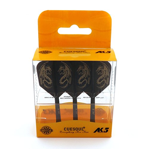 Integrated Dart Flight and Shafts - Black Dragon Size M-28mm