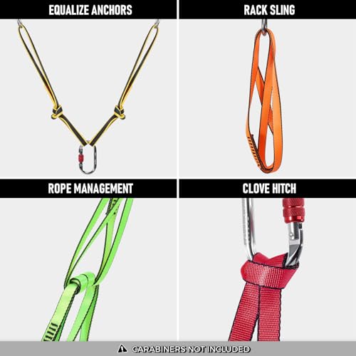 18mm Nylon Climbing Sling - 23KN Certified Webbing Strap