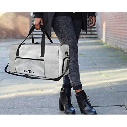 The Original Fireproof and Waterproof Duffel Bag, Extra Large Fireproof Bag for Valuables, Fireproof Safe Storage Bag (Grey)