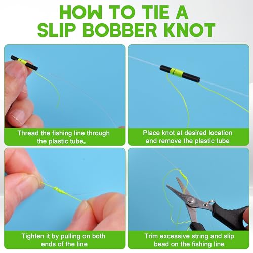 Fishing Slip Bobber Stops - 100pcs Yellow Bobber Stoppers