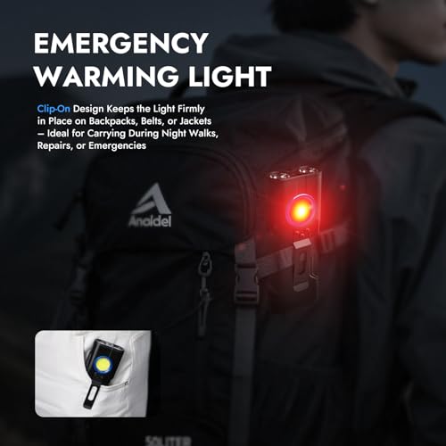 WARSUN X608S Rechargeable Flashlight 2600 Lumens, Super Bright LED Work Light with Magnetic Base, Pocket Clip, and Lanyard, Long-Lasting High Lumen Flashlight for Camping, Emergency, Home Use