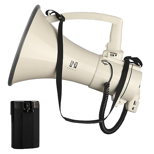 75W Rechargeable Megaphone Bullhorn Speaker - Portable with Bluetooth