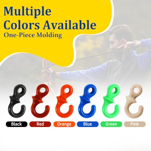 Bow String Dampeners - 2 Pack Black Silencers for Archery