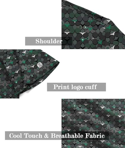 Men's Moisture Wicking Golf Polo Shirt - Blackish Green, Large