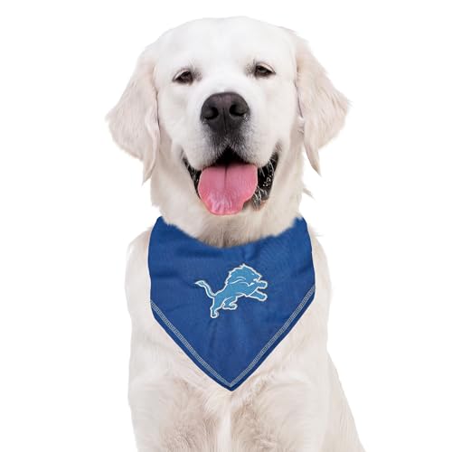 NFL Detroit Lions Dog Bandana - Large/X-Large Tie Scarf