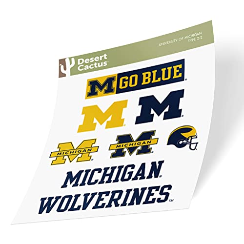 Michigan Wolverines Vinyl Sticker Decal for Laptops & Cars