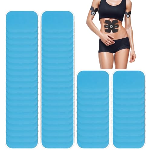 60 Pcs Gel Pads for Abs Stimulator - Replacement Sheets for EMS Trainer