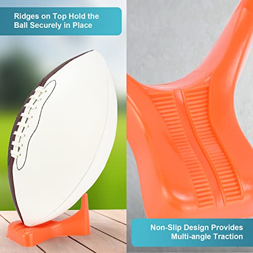Football Kicking Tee Stand Set for Practice & Display - 6 Pcs