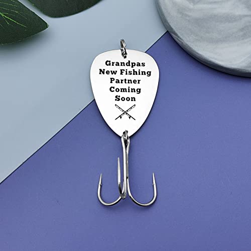Fishing Lure Gift for New Grandpa - Stainless Steel Hook
