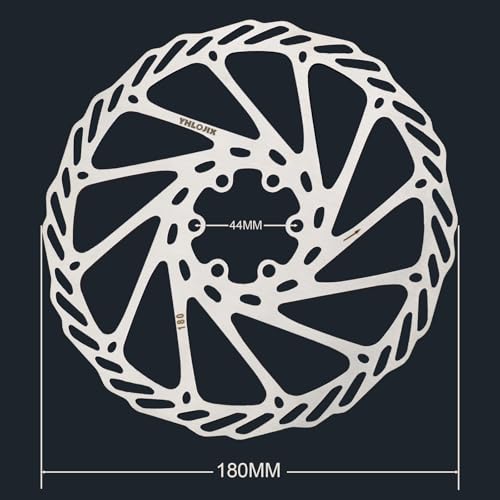 180mm Disc Brake Rotor Set - Stainless Steel with 6 Bolts & Tool