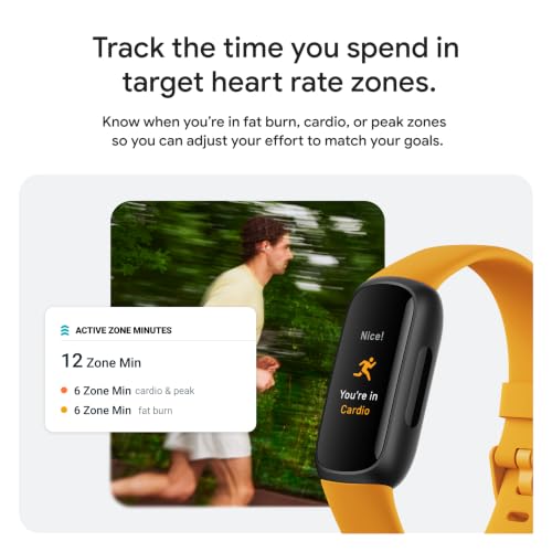 Fitbit Inspire 3 Fitness Tracker - Midnight Zen/Black, Small & Large Bands