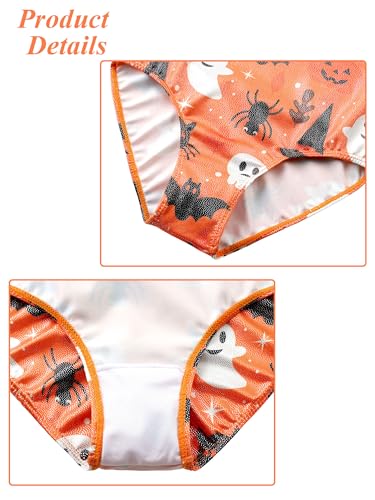 Girls 3/4 Sleeve Gymnastics Leotard with Mesh Sequin - 4-5T Orangepumpkin