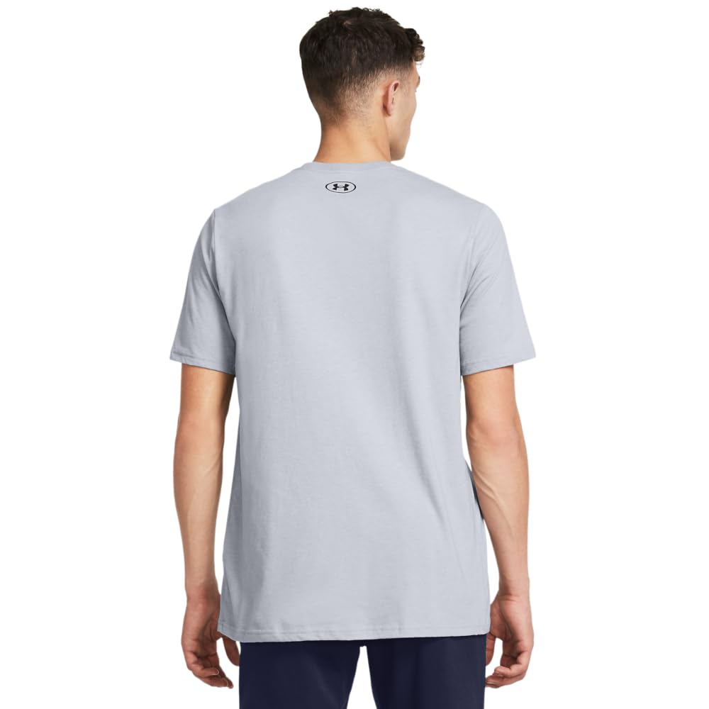Under Armour Men's Global Foundation Short Sleeve T Shirt, (011) Mod Gray Medium Heather / / Black, X-Large