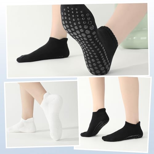 Non-Slip Terry Cotton Yoga Socks for Men - Cushioned Grip for Martial Arts