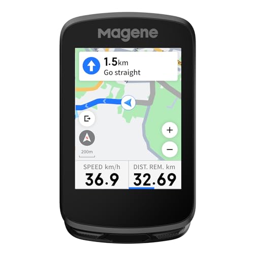 GPS Bike Computer with 2.4" Touchscreen, Smart Navigation & Bluetooth