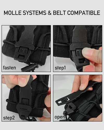 Open Top Handcuff Holster for MOLLE & Duty Belt - Variation 1