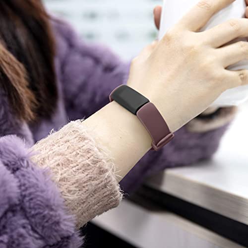 Fitbit Inspire 2 Bands - Adjustable Sport Wristbands - Starlight/Smoke Violet/Milk Tea/Light Pink - 4 Pack