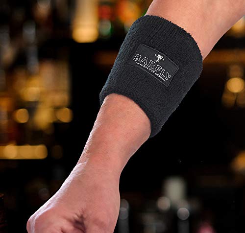 Universal Black Arm Band - Super Absorbent Terry Fabric