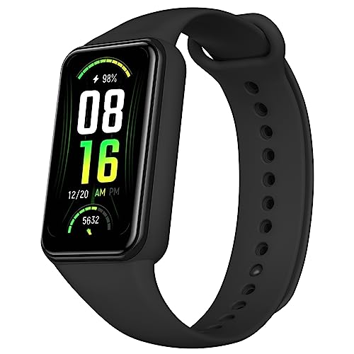 Soft Silicone Sport Band for Fitness Tracker - Adjustable - Black