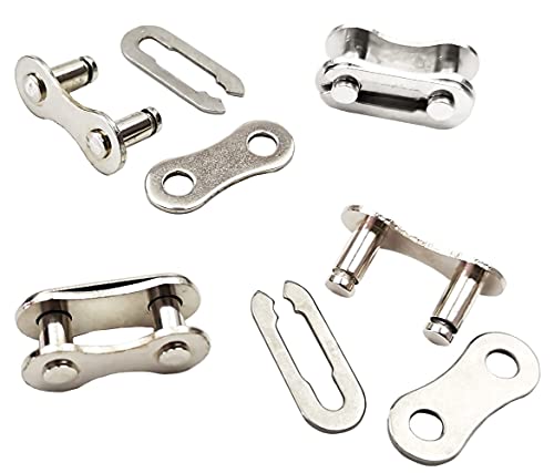 4 Pair Bicycle Missing Link - Stainless Steel Chain Connector for 1 Speed