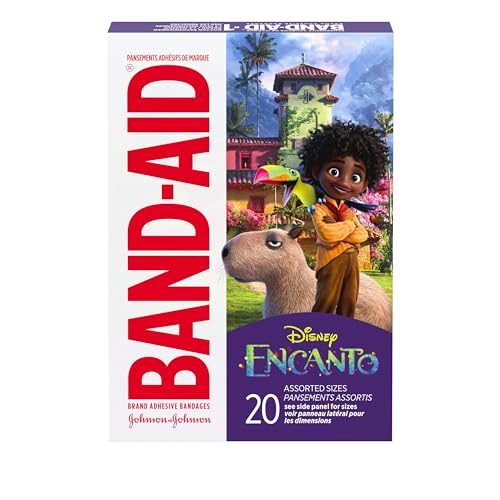 Encanto Adhesive Bandages for Kids - Sterile Character Bandages, 20 Count